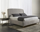 Nevin Fabric Upholstered Modern Platform Bed