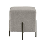 Heston Ottoman - Black - Durable And Easy To Clean Fabric