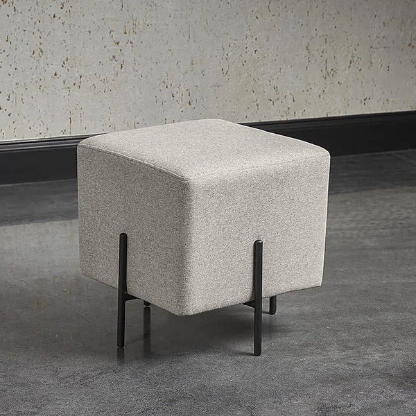 Heston Ottoman - Black - Durable And Easy To Clean Fabric