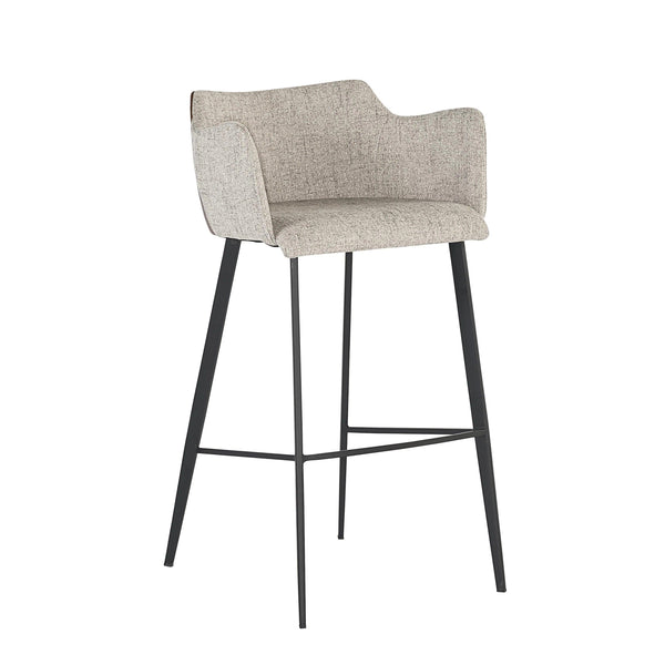 Griffin Leather Upholstered Modern Barstool