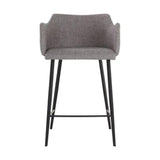 Griffin Leather Upholstered Modern Counter Stool