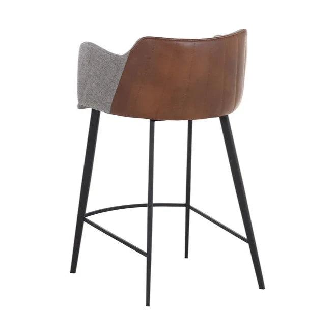 Griffin Leather Upholstered Modern Counter Stool