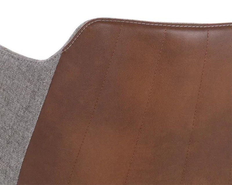 Griffin Leather Upholstered Modern Counter Stool