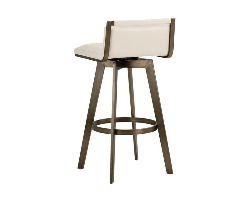 Arizona Leather Upholstered Swivel Barstool