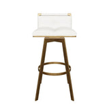 Arizona Leather Upholstered Swivel Barstool