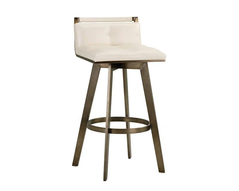 Arizona Leather Upholstered Swivel Barstool