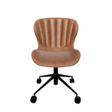 Arabella Leather Upholstered Armless Office Chair