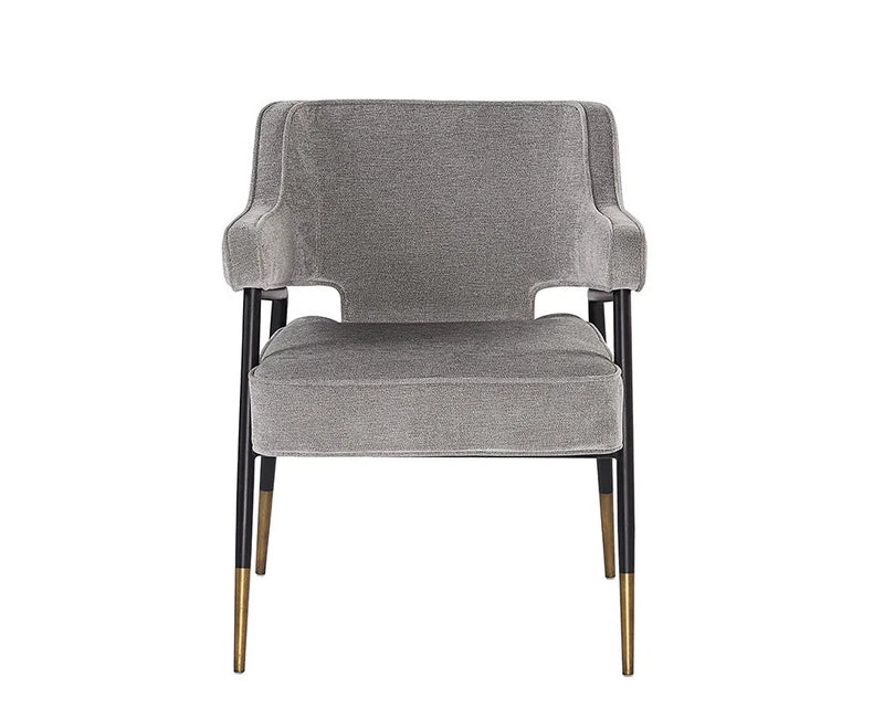 Derome Leather Upholstered Dining Armchair