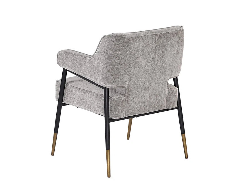 Derome Leather Upholstered Dining Armchair