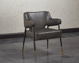 Derome Leather Upholstered Dining Armchair