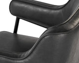 Derome Leather Upholstered Dining Armchair