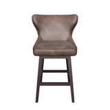 Ariana Leather Upholstered Swivel Counter Stool