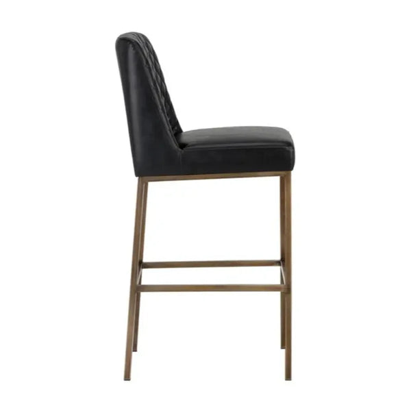 Leighland Leather Upholstered Barstool