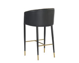 Asher Leather Upholstered Barstool