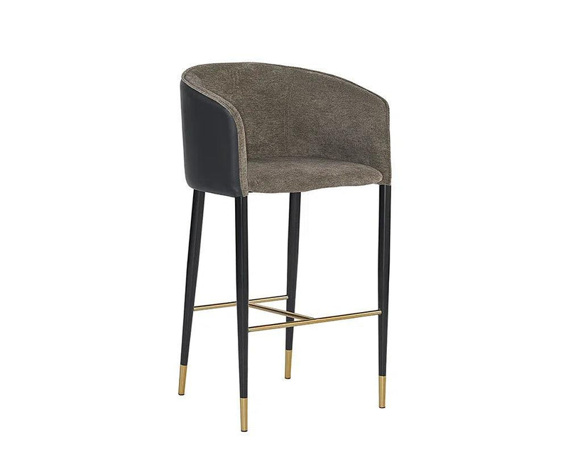 Asher Leather Upholstered Barstool