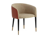 Asher Leather Upholstered Dining Armchair