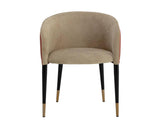 Asher Leather Upholstered Dining Armchair