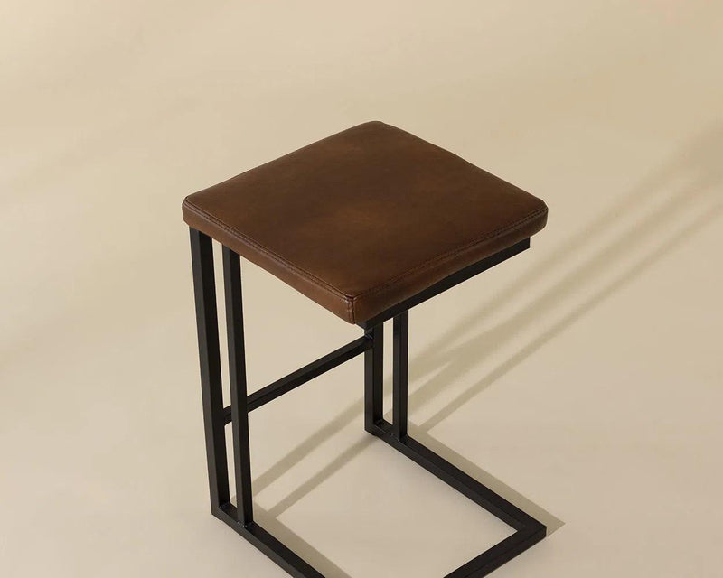 Boone Leather Upholstered Counter Stool (Set Of 2)