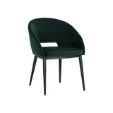 Thatcher Leather Upholstered Armless Dining Armchair