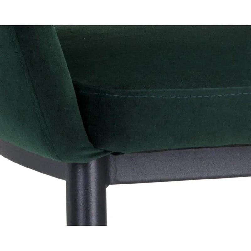 Thatcher Leather Upholstered Armless Dining Armchair