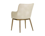 Franklin Leather Upholstered Modern Dining Armchair