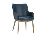 Franklin Leather Upholstered Modern Dining Armchair