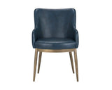 Franklin Leather Upholstered Modern Dining Armchair