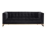 Ekon Fabric Upholstered Streamlined Sofa