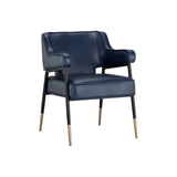 Derome Leather Upholstered Dining Armchair