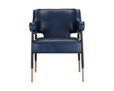 Derome Leather Upholstered Dining Armchair