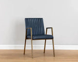 Homer Leather Upholstered Dining Armchair