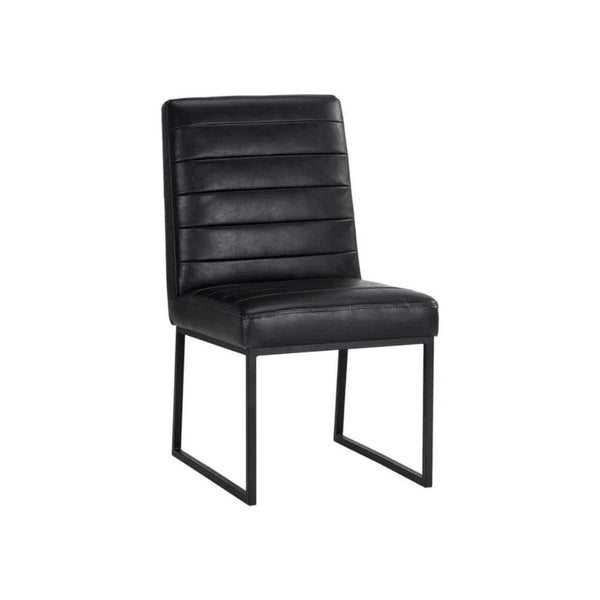 Spyros Leather Upholstered Armless Dining Chair (Set Of 2)