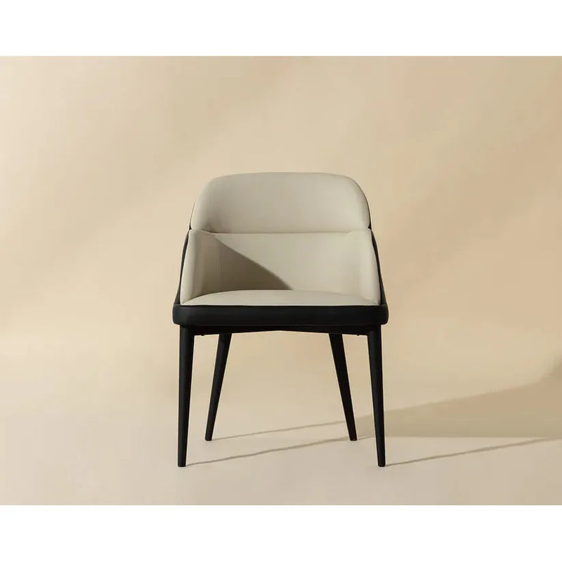 Hagan Leather Upholstered Dining Armchair