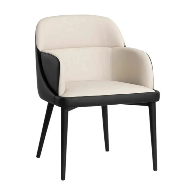 Hagan Leather Upholstered Dining Armchair