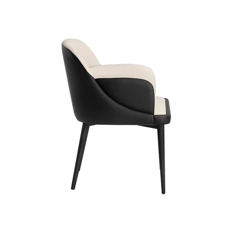 Hagan Leather Upholstered Dining Armchair