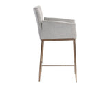 Gesa Fabric Upholstered Counter Stool