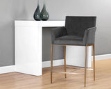 Gesa Fabric Upholstered Counter Stool