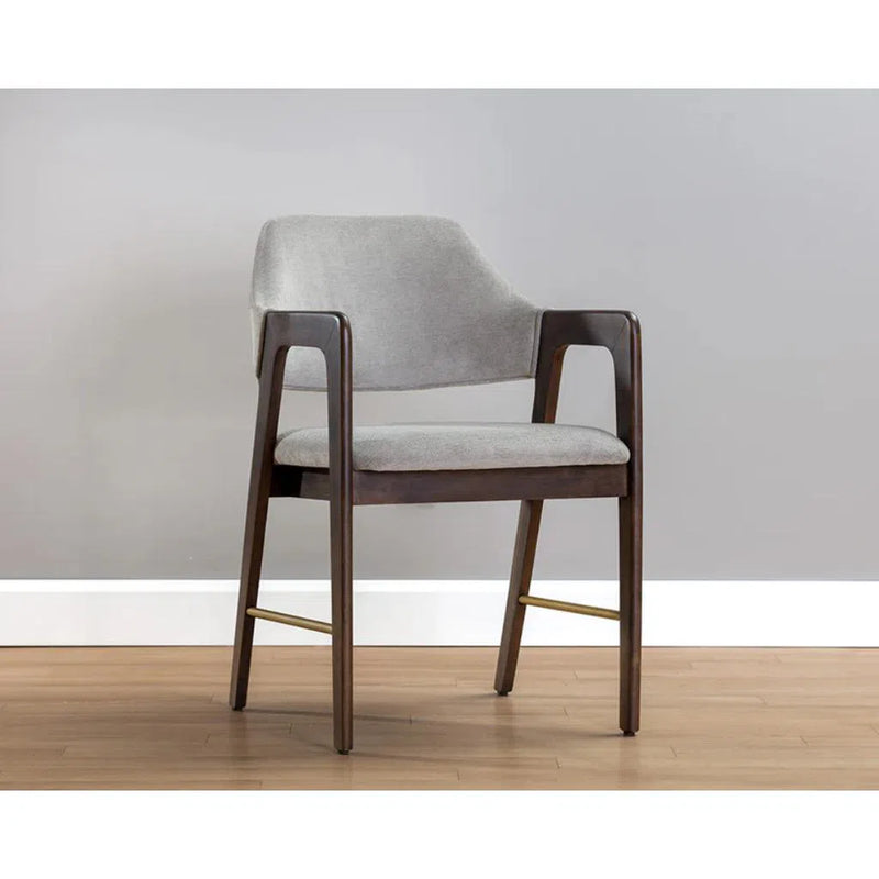 Milton Leather Upholstered Dining Armchair