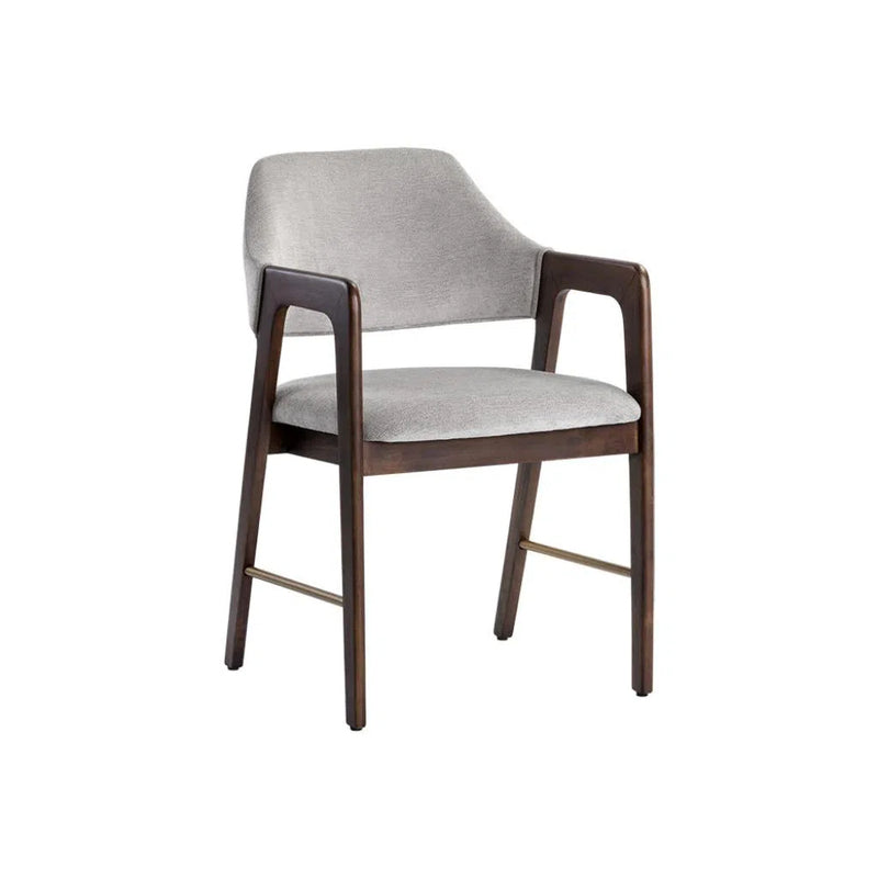 Milton Leather Upholstered Dining Armchair