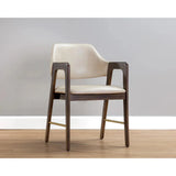 Milton Leather Upholstered Dining Armchair