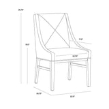 Zion Leather Upholstered Armless Dining Chair