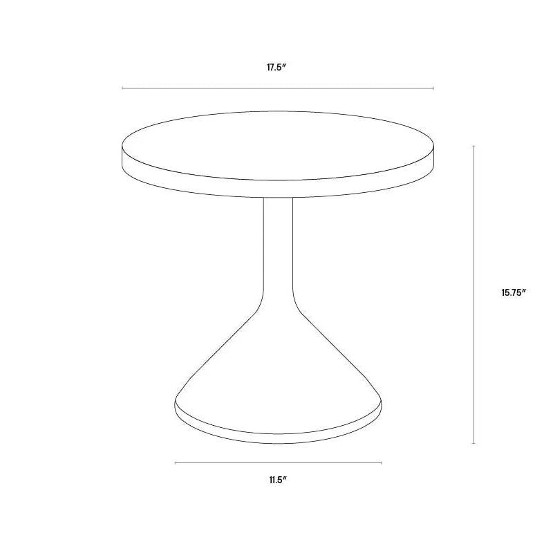 Adonis End Table Modern Concrete Suitable For Outdoors