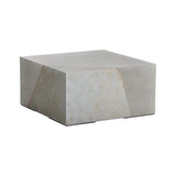 Kyson Coffee Table Silver Modern Concrete Design