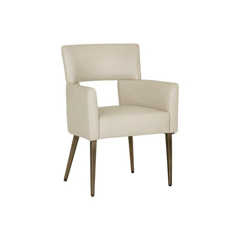 Amerie Leather Upholstered Dining Armchair