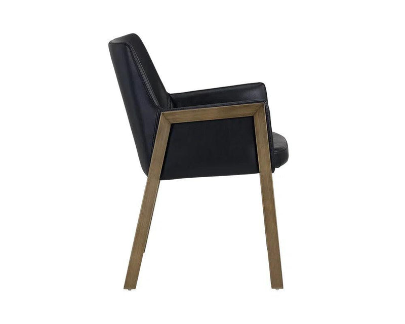 Bernadette Leather Upholstered Dining Armchair