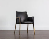 Bernadette Leather Upholstered Dining Armchair