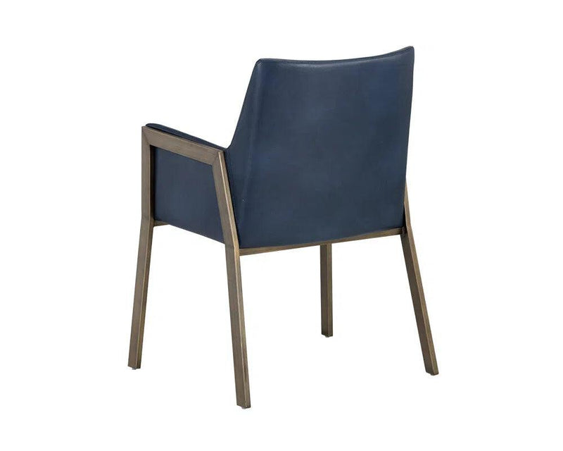 Bernadette Leather Upholstered Dining Armchair