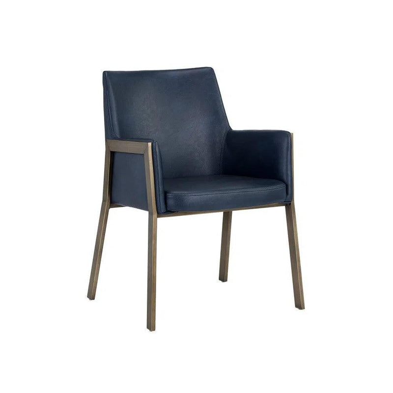 Bernadette Leather Upholstered Dining Armchair