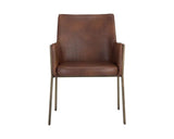 Bernadette Leather Upholstered Dining Armchair