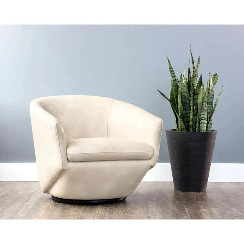 Treviso Upholstered Swivel Lounge Chair